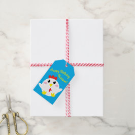 Étiquettes-cadeau Cute ferme de poulet Enfants 1er fête d'anniversai