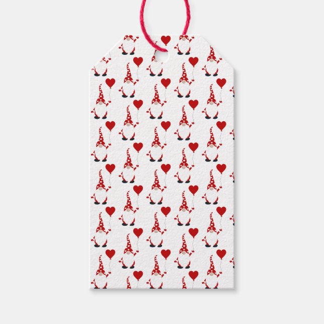 Étiquettes-cadeau Cute Gnome Valentine (Devant)