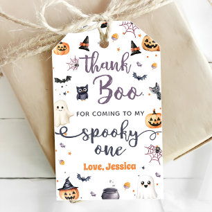 Étiquettes-cadeau Cute Halloween Fantôme 1er anniversaire