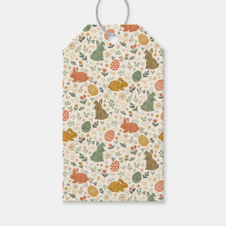Étiquettes-cadeau Cute Hand Drawn Spring Bunnies Gift Tag