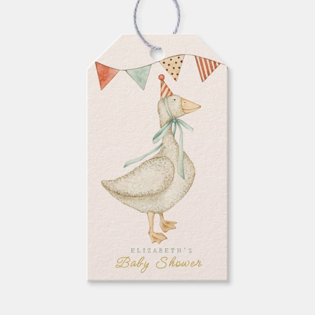 Étiquettes-cadeau Cute Hello Baby Cloud Baby shower (Devant)