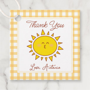 Étiquettes Cadeau Cute Little Sunshine Anniversaire de enfant Party 