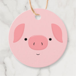 Étiquettes Cadeau Cute Piggy