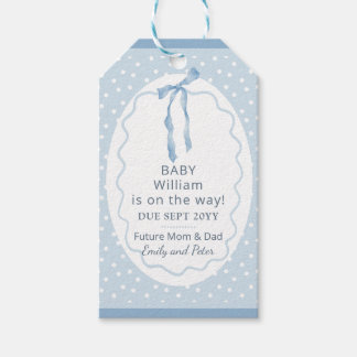 Étiquettes-cadeau Cute Surprise Pregnancy Announcement Personalized