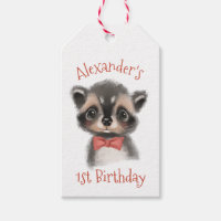 Cute Woodland Raccoon 1er anniversaire