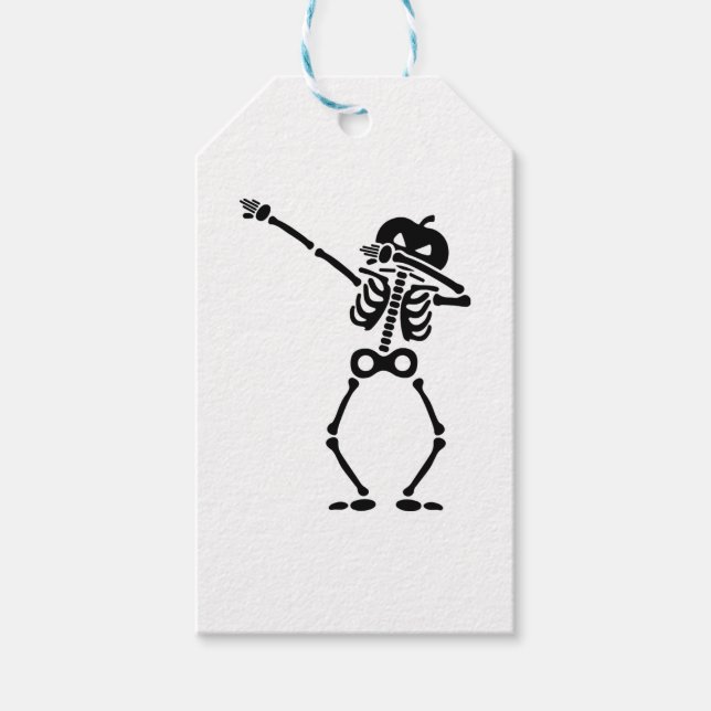 Étiquettes-cadeau dab halloween (Devant)