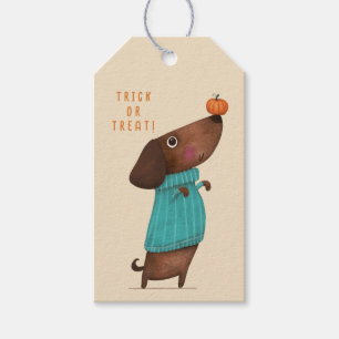 Étiquettes-cadeau Dachshund Dachshund AutomneHalloween Automne