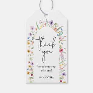 Étiquettes-cadeau Dainty Wildflower Bridal Shower