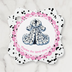 Étiquettes Cadeau Dalmatie Imprimer Anniversaire Black and White p