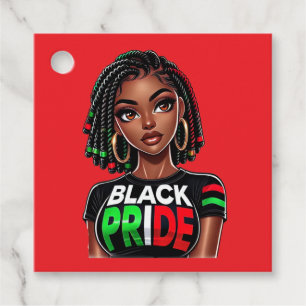 Étiquettes Cadeau Dame de Black Pride