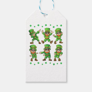 Étiquettes-cadeau Dancing Leprechauns St Patrick's Day