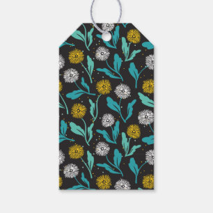 Étiquettes-cadeau Dandelion de printemps Fleurs et design Feuille