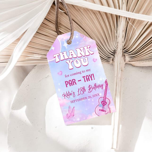 Étiquettes-cadeau Dans son anniversaire fête d'anniversaire (Créateur téléchargé)