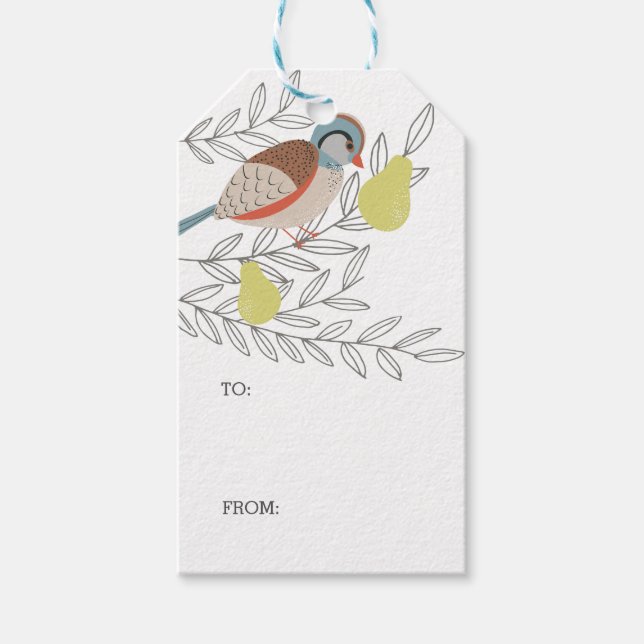 Étiquettes-cadeau Dans un arbre à poires (Devant)