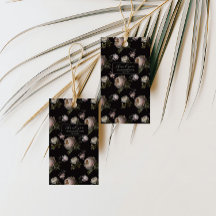 Dark Peony Floral Baby Shower Thank You Sticker