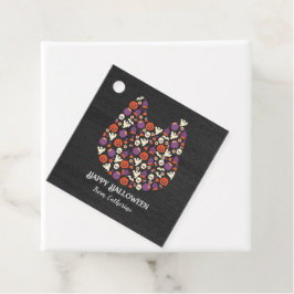 Étiquettes Cadeau Dark Woody mignon chien Halloween invitations de f