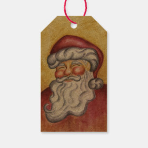 Étiquettes Cadeau de Noël classique du Père Noël