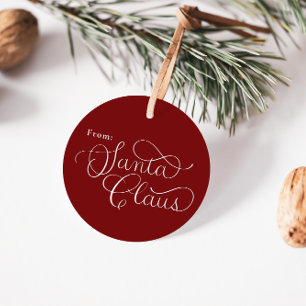 Étiquettes Cadeau de Noël personnalisées Enchanter