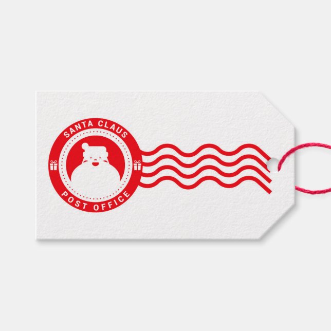 Étiquettes-cadeau De Santa Claus (Devant (Horizontal))