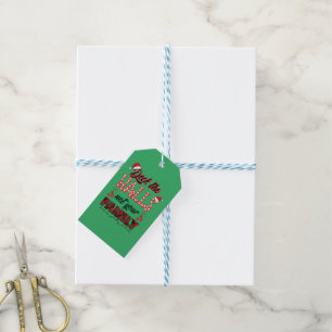 Étiquettes-cadeau Deck Les Halls Pas Votre Famille