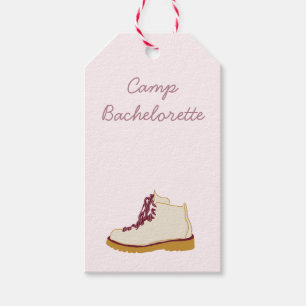 Étiquettes-cadeau décor de bachelorette du camp