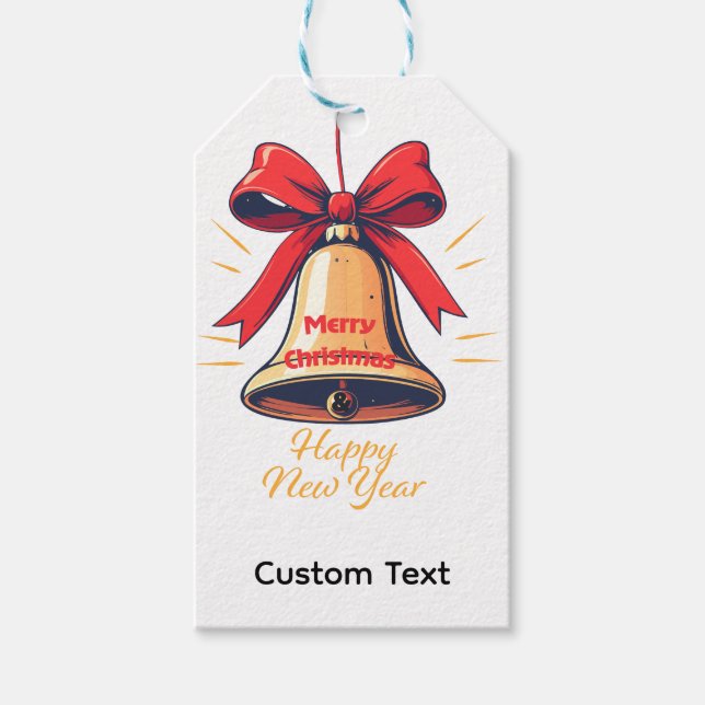 Étiquettes-cadeau Decorative Christmas Gift Personalized (Devant)