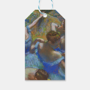 Étiquettes-cadeau Degas Danseuses Bleues Pastel Chef-d'œuvre d'Art