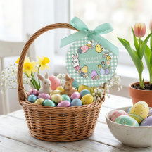 Déjeuner de Pâques & Chasse aux œufs Gingham Vert
