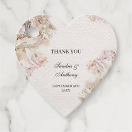 Étiquettes Cadeau Délicat Mariage floral aquarelle