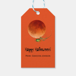 Étiquettes-cadeau Déplaisant Spider Blood Moon Halloween Party Faveu