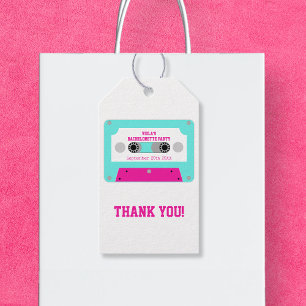 Étiquettes-cadeau Dernier Merci de bande de cassette Disco