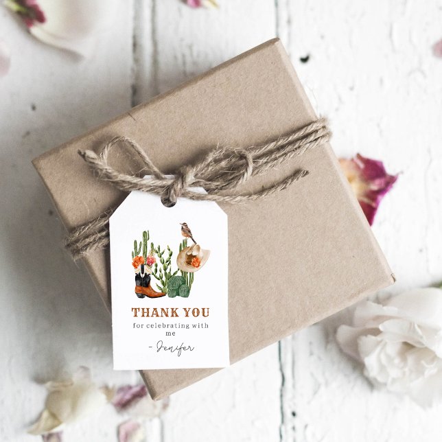 Étiquettes-cadeau Dernier Rodéo  (Créateur téléchargé)