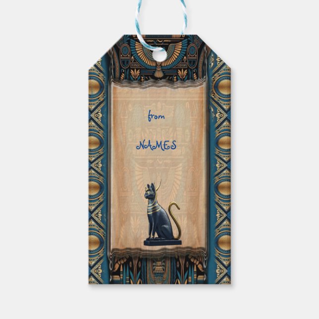 Étiquettes-cadeau Design moderne égyptien, islamique, arabe et afric (Devant)