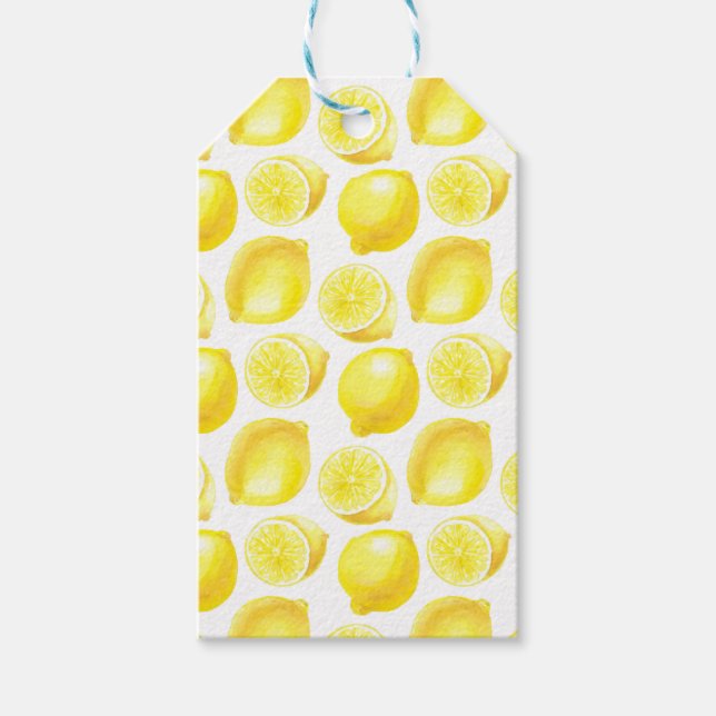 Étiquettes-cadeau Design motif citron (Devant)