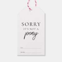 Désolé, ce n'est pas un pony drôle Noël