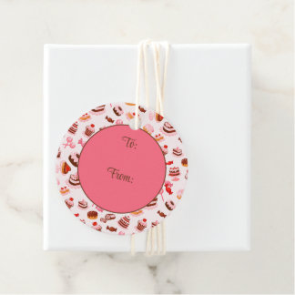 Étiquettes Cadeau Desserts doux
