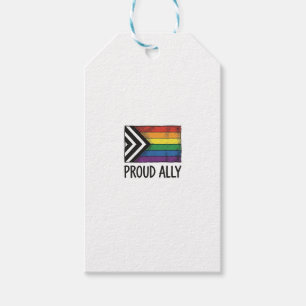 Étiquettes-cadeau Dessin de T-Shirt Vectoriel Drapeau de Fierté Alli