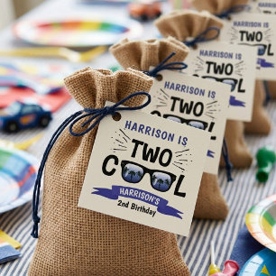 Étiquettes Cadeau Deux garçons cool 2e anniversaire