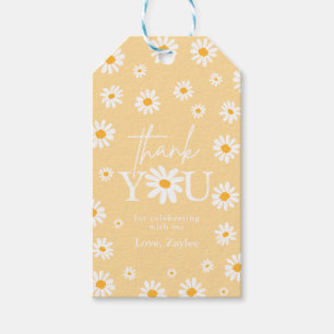 Étiquettes-cadeau Deux Wild 2e fête d'anniversaire Boho Retro Daisy