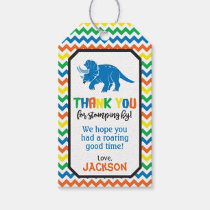 Étiquettes-cadeau Dinosaur Anniversaire Favoriser Tags Tags cadeau