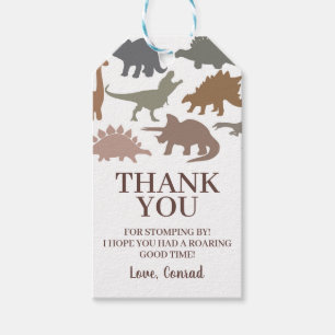 Étiquettes-cadeau Dinosaure moderne fête d'anniversaire Merci Favori