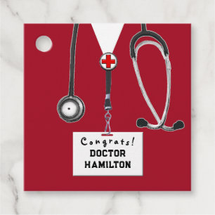 Étiquettes Cadeau Diplôme de l'école de médecine de docteur