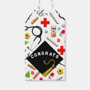 Étiquettes-cadeau Diplôme de l'école de soins infirmiers