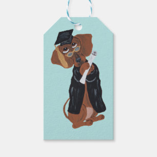Étiquettes-cadeau Diplômé de Teckel