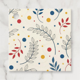 Étiquettes Cadeau Diseño floral 