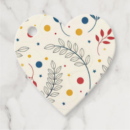 Étiquettes Cadeau Diseño floral