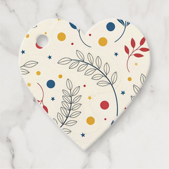 Étiquettes Cadeau Diseño floral (Devant)