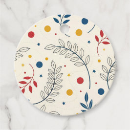 Étiquettes Cadeau Diseño floral