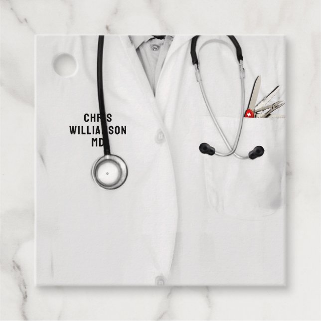 Étiquettes Cadeau Docteur Médicale (Devant)