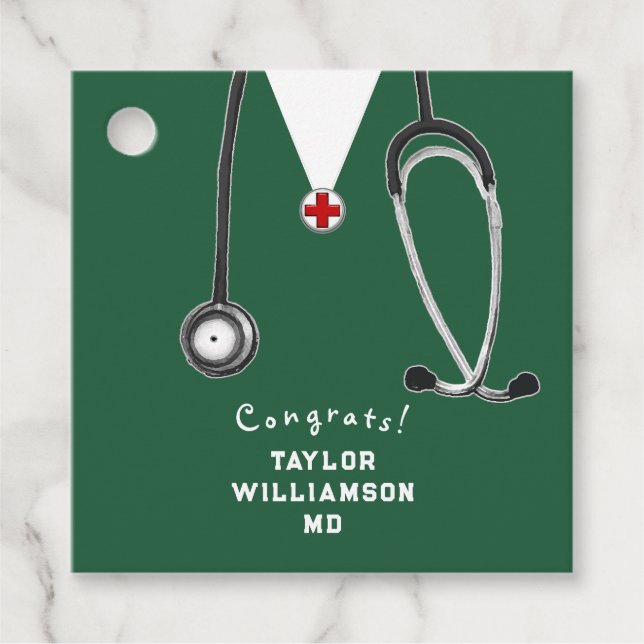 Étiquettes Cadeau Docteur Médicale (Devant)